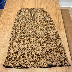 Leopard Print Women's Maxi Skirt